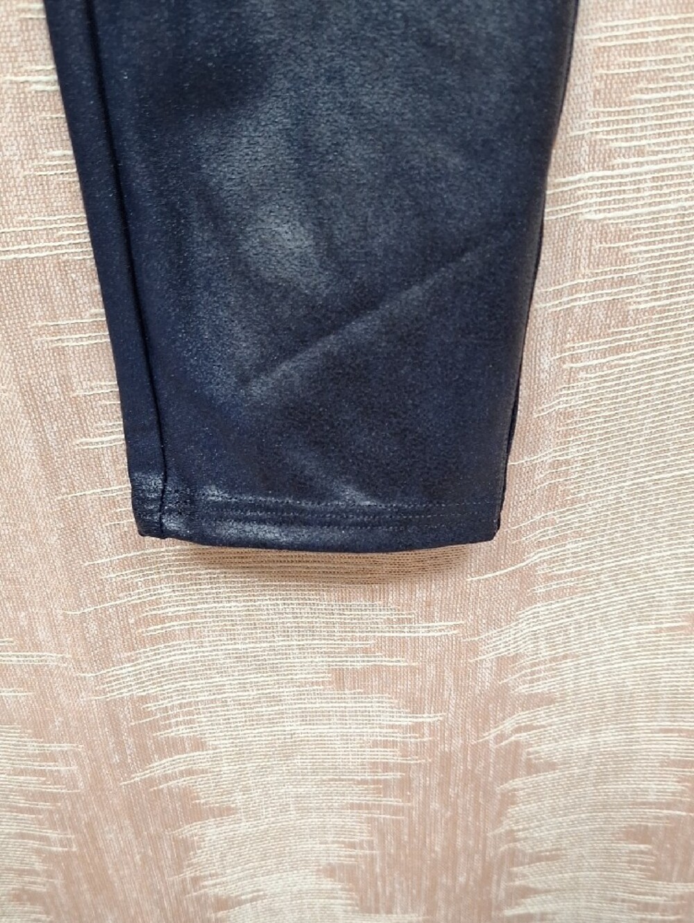 SPANX Faux Leather High-Waist Jeggings, Leggings — Navy Size L - Picture 6 of 12